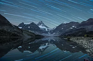 Images Dated 11th March 2013: Star Trail at Magog Lake