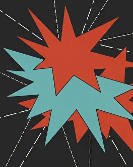 1940 1980 Retro Styled Image Prints: Starbursts