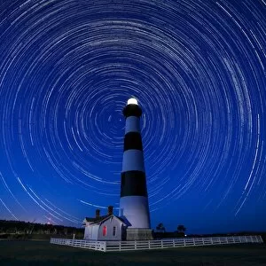 Images Dated 14th November 2015: A Starry Night at Bodie Island Light House