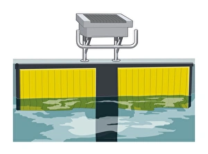 At The Edge Of Gallery: Start block at edge of swimming pool