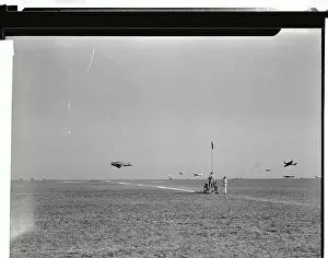 Start of the Thompson Trophy Air Race in Cleveland