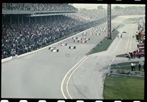 Starting of the Indianapolis 500