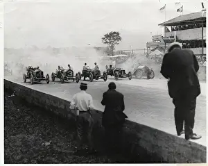 Starting Lineup of Auto Race