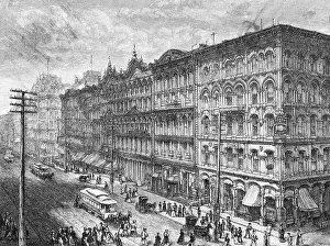 State Street 1880 Chicago Illustration