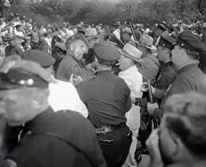 State Trooper Inside Protest