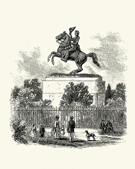 President Gallery: Statue of Andrew Jackson, in Jackson Square, New Orleans