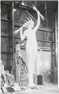 Birmingham Prints: Statue for Birmingham Building Display