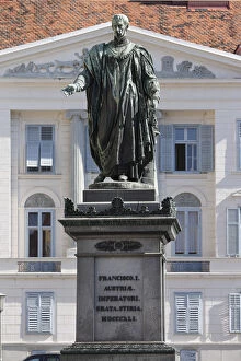 Images Dated 17th June 2012: Statue of Emperor Franz I of Austria, Freiheitsplatz square, Graz, Styria, Austria, Europe