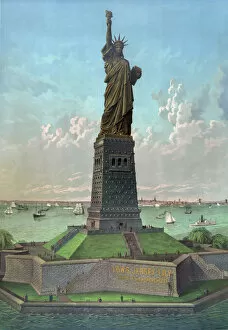 Keith Lance Illustrations Collection: Statue of Liberty Enlightening the World