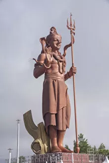 Images Dated 3rd March 2013: Statue of Lord Shiva, a Hindu deity, Grand Bassin, Mauritius