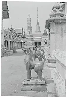 Bangkok Prints: Statues and Bangkok Buildings