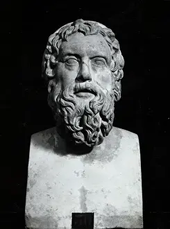Statuette of Greek Comedy Writer Aristophanes