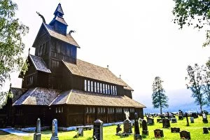 Images Dated 10th December 2015: Stave Church, Norwegian Wood