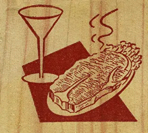 4 21 16 Heimann Prints: Steak and cocktail