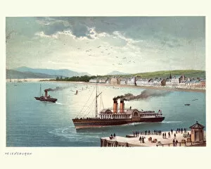 Images Dated 24th July 2018: Steam paddleboat off Helensburgh, Scotland, 19th Century