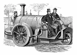 People Traveling Collection: Steam road carriage