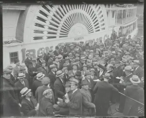 Edgewater Prints: Steamboat Auction During Depression
