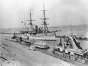 1928 Prints: Steamship On Suez