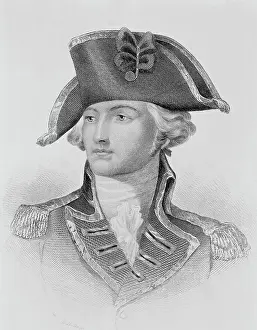Ascot Prints: Steel Engraving of General John Burgoyne