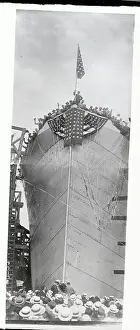 Steel Freighter Being Launched