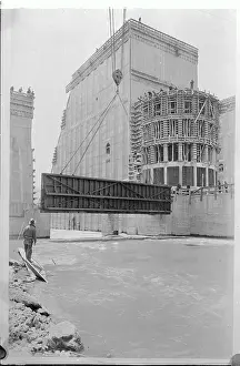Steel Gate Being Lowered into Norris Dam