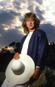 Prints of DELRAY BEACH, FL - MARCH 20: Steffi Graf, tennis player and WTA champion photographed March 20, 1985 on Delray Beach, Florida ( Photo by Paul Harris/Getty Images ) The Grand Slam Gallery: Steffi Graf