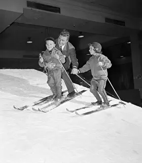 Stein Eriksen Giving Skiing Lessons