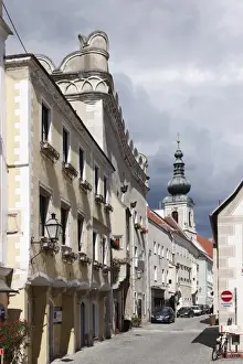 Beer Stein Prints: Steiner Landstrasse street, Stein