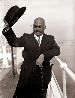 Haiti Prints: Stenio Vincent Tips Hat on Boat's Deck