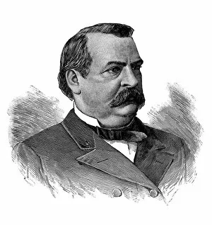 Images Dated 10th May 2013: Stephen Grover Cleveland, 22nd president of USA