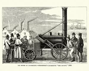 Images Dated 20th May 2017: Stephensons Locomotive, The Rocket, 1829