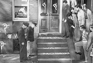 Vandalism Prints: Steps Of Training Corps. Vandalized