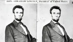 Assassination Prints: Stereopticon View Of Abraham Lincoln