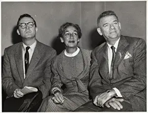 Steve Allen with Oscar Hammerstein and Dorothy Fields