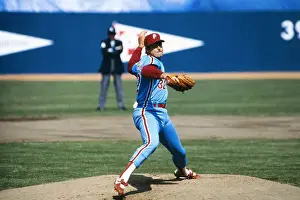 Steve Carlton in Pitching Position