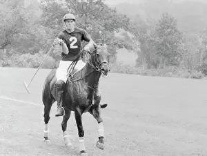 Polo Prints: Steve McQueen Playing Polo