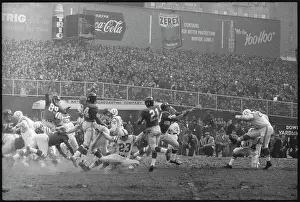 Steve Myra, Carl Larilivacz and George Shaw on Yankee Stadium Field