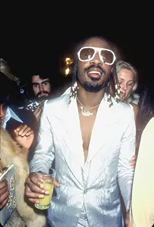 Prints of R&B musician Stevie Wonder attends an event in September 1977. (Photo by Michael Ochs Archives/Getty Images) Visions of Wonder: Iconic Moments Captured: Stevie Wonder