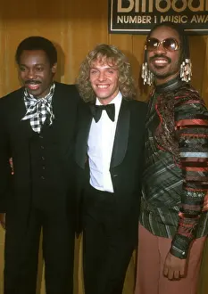 Prints of Musician Stevie Wonder attends the Billboard Music Awards on December 11, 1977 in Santa Monica, California. Photo by Michael Ochs Archives/Getty Images) Visions of Wonder: Iconic Moments Captured: Stevie Wonder At The Billboard Music Awards