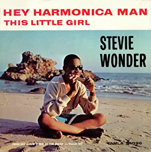 Stevie Wonder Hey Harmonica Man & This Little Girl Album Cover