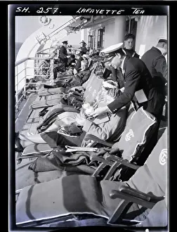 Upper Class Prints: Steward Serving Tea on Ocean Liner