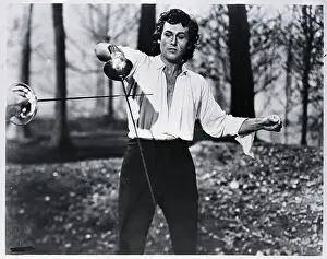 Fencing Prints: Stewart Granger Fencing In Film