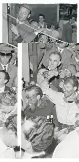 Overwhelming Prints: Stirling Moss and Fiance Surrounded by Fans