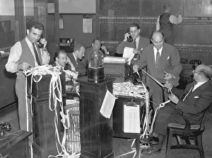 Stockbroker Prints: Stock Brokers Dealing with Threat of War