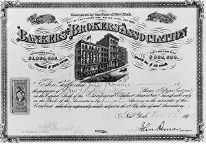 16882 Prints: Stock Certificate