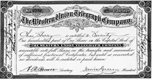 16882 Prints: Stock Certificate