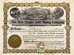 Stock Certificate for One Dollar
