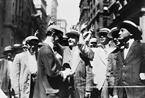 Stock Exchange Prints: Stock Exchange; Curb Signals To Office