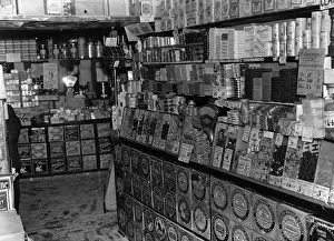 Prints of circa 1920: The interior of a well stocked shop. (Photo by Fox Photos/Getty Images) Timeless Treasures: Iconic Black and White Prints from the Fox Photo Library: Well Stocked