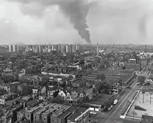 Huty28223 Prints: Stockyard Fire, Chicago, 1958